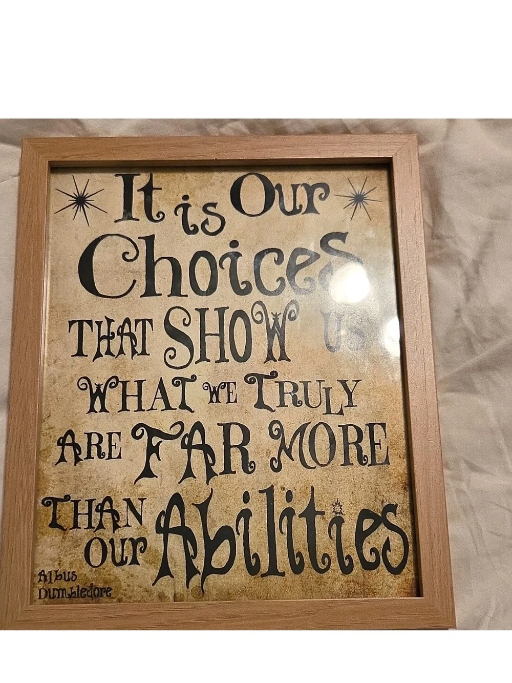Inspirational Wall Art Print in Brown and Black - Unbranded